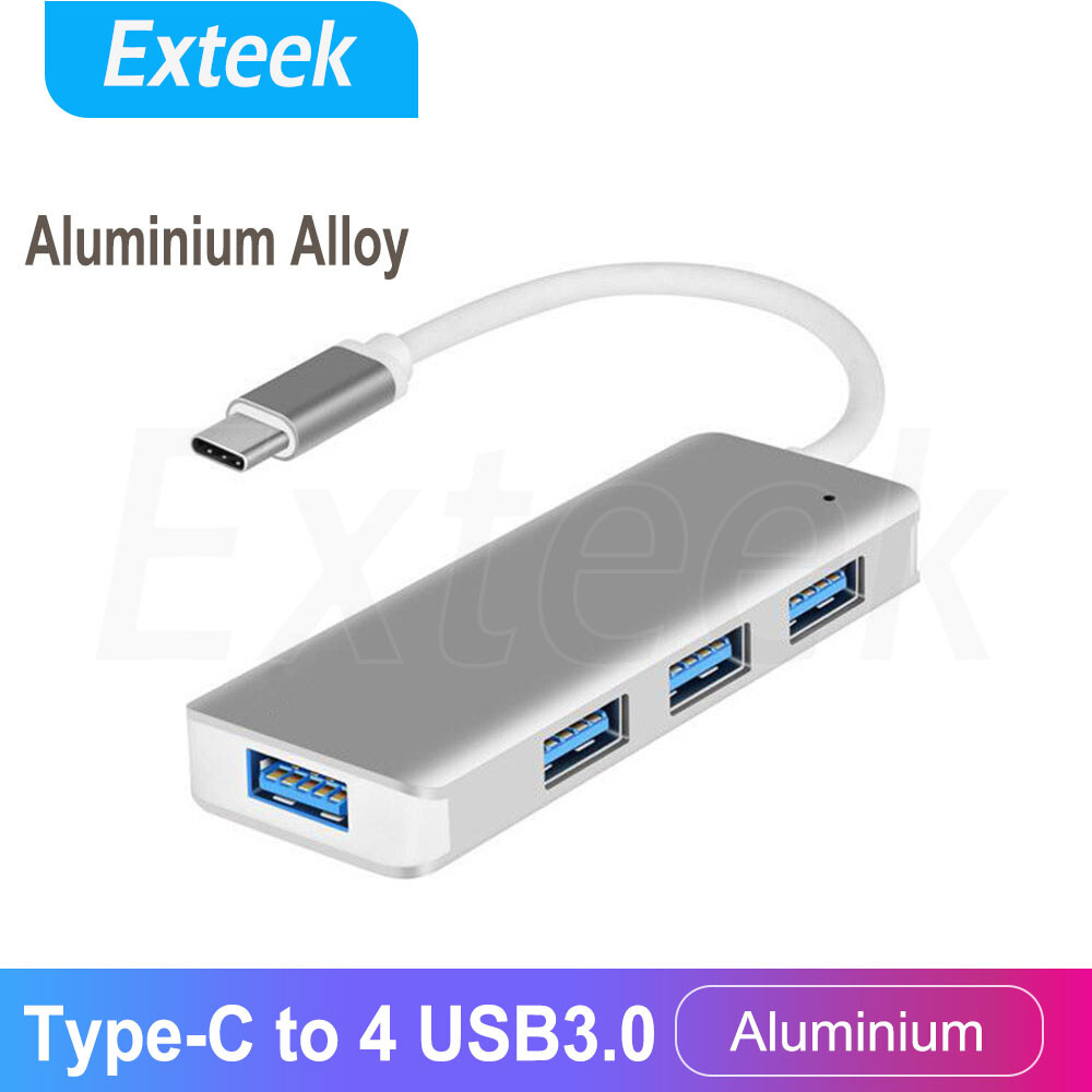 USB 3.1 Type-C Hub 4x USB3.0 Port Aluminium Alloy 15 cm LED Display Macbook
