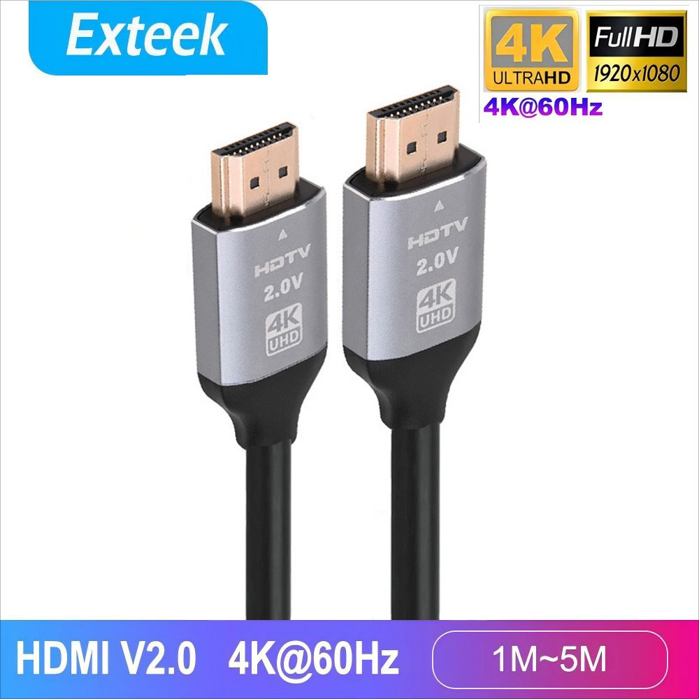 TekEra Braided HDMI Cable v2.0 4K 60hz 3D High Speed Ethernet Gold Plated 1m