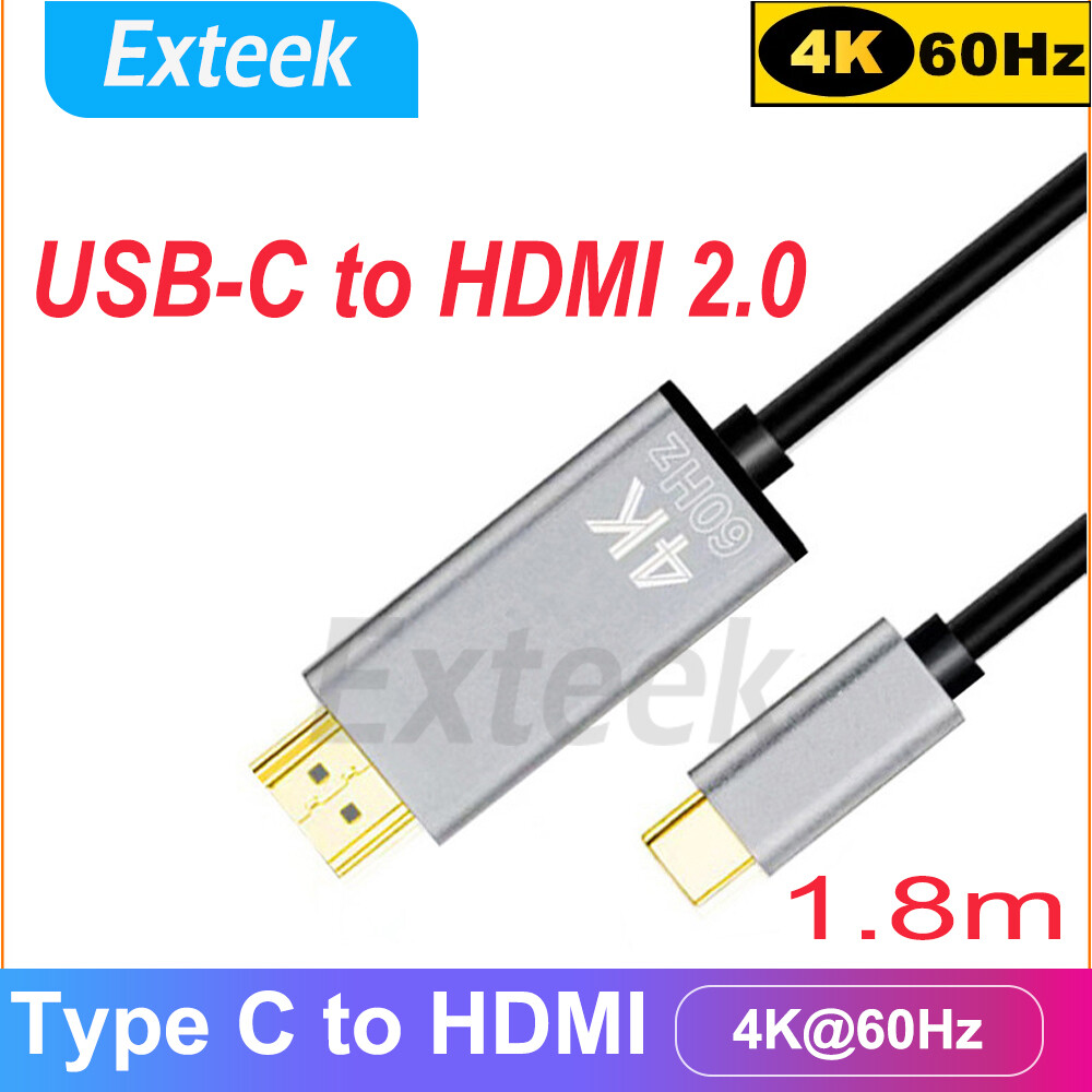 SIKAI USB-C to HDMI 2.0 4K 60Hz Cable MacBook Laptop Universal