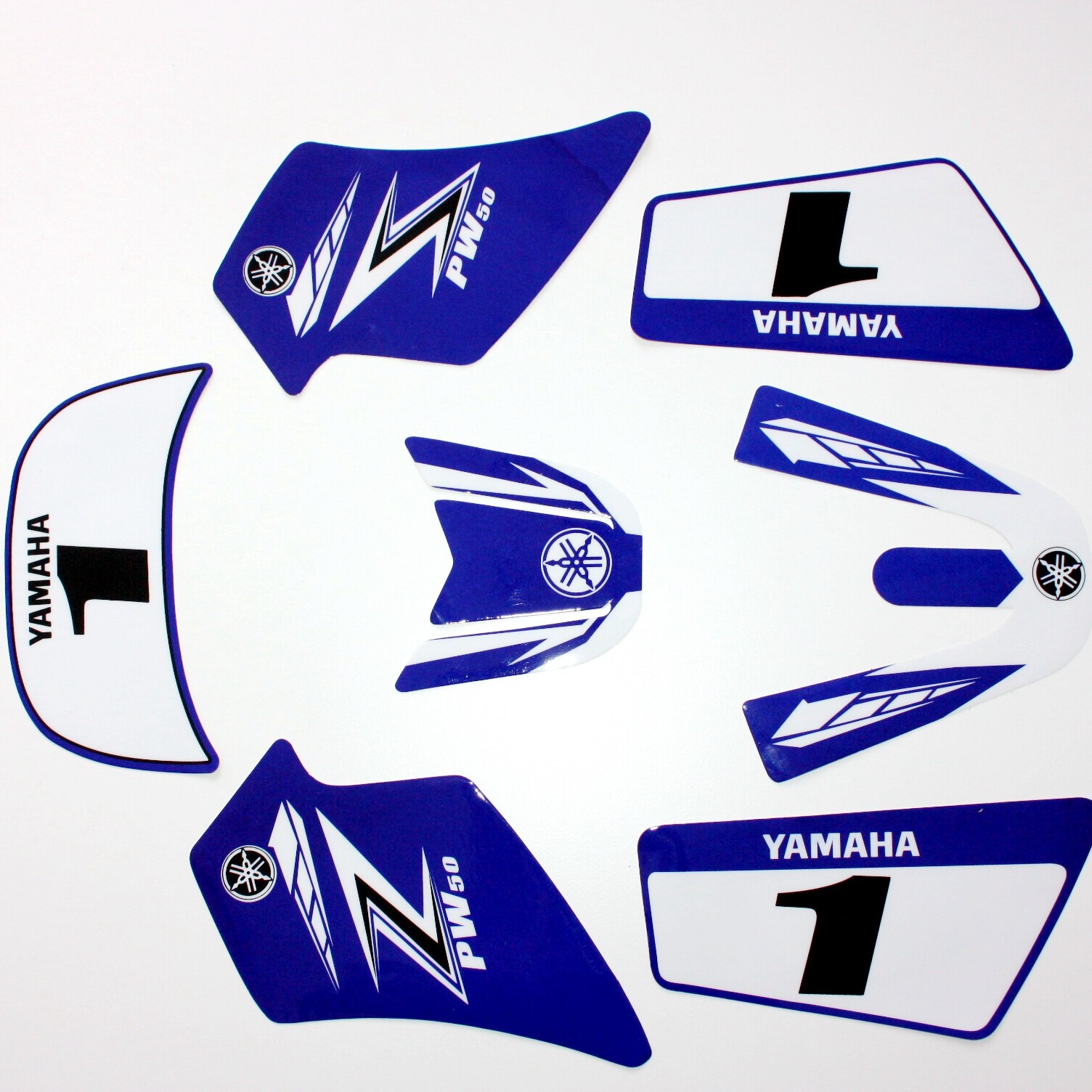 3M BLUE Decals Graphics Sticker Kit YAMAHA PEEWEE 50 PW50 PY50 Fairing A052