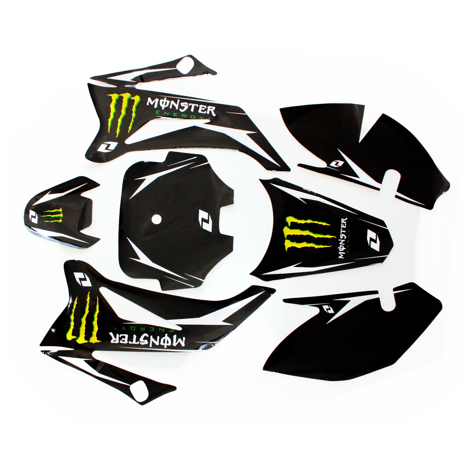 BLYGO 3M MONSTER Decals Graphics Sticker Kit S081 TTR110 Fairing PIT Dirt Bike