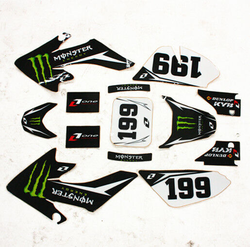 BLYGO 3M 199 MONSTER Decals Graphics Sticker Kit S072 CRF50 Fairing Dirt Bike