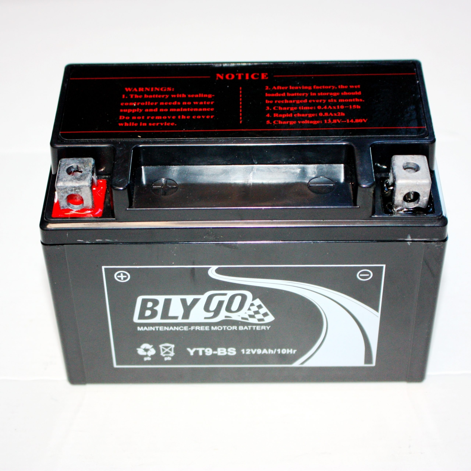 BLYGO YT9-BS 12V 9AH Battery 12V9AH-S3B Maintenance Free ATV Quad Dirt Bike