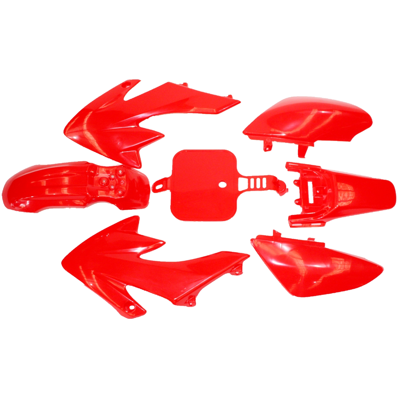 BLYGO Plastic Fairing Fender Kit U025-U031 RED CRF50 110cc 125cc PIT Trail Bike