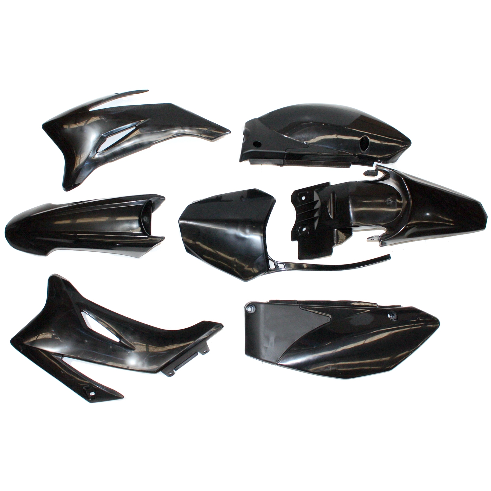 BLYGO TTR110-BLK-OLD Plastic Fairing Bodywork Kit Black PIT PRO Dirt Bike Front