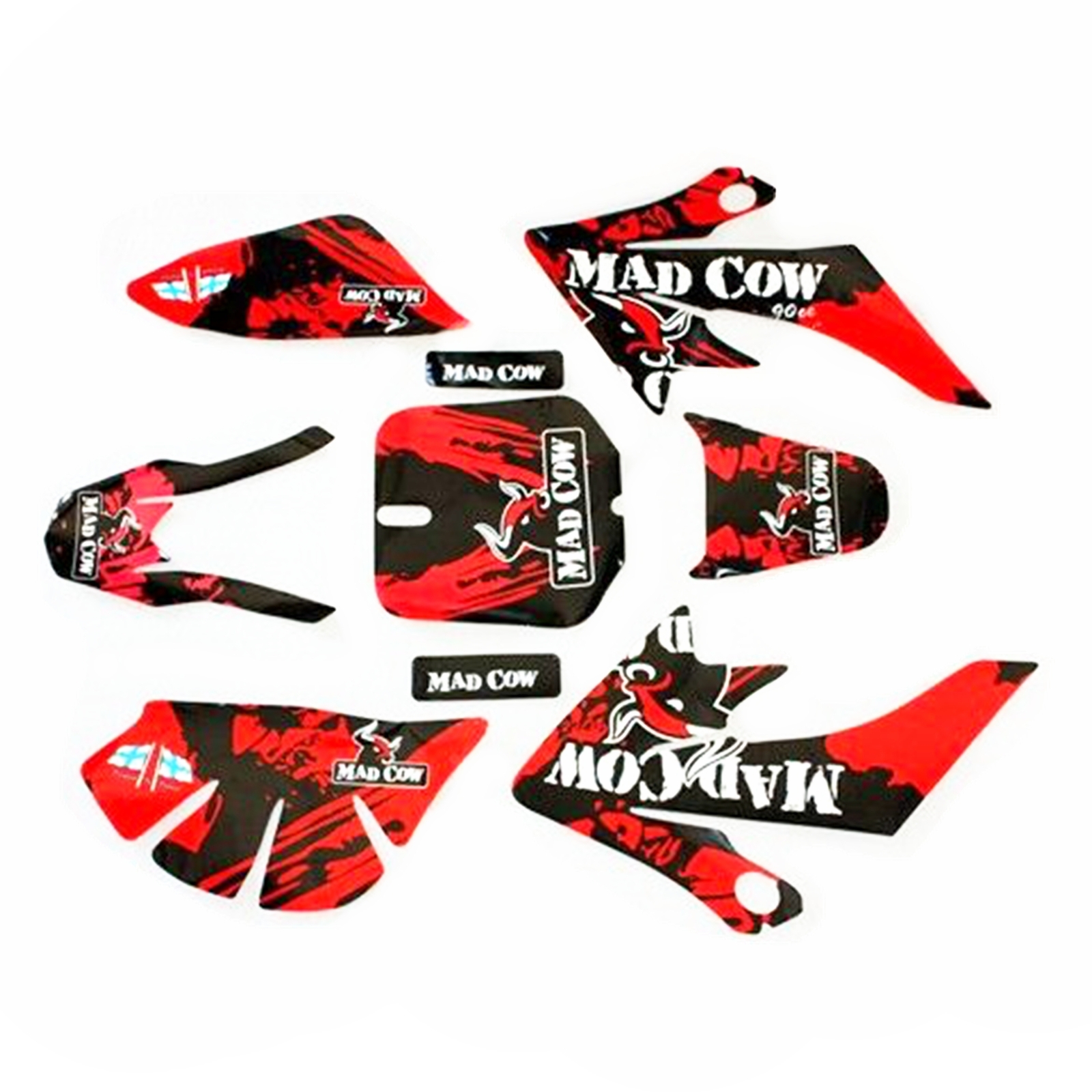 BLYGO 3M MADCOW Decal Graphics Sticker Kit S060 CRF50 Fairing PIT PRO Dirt Bike