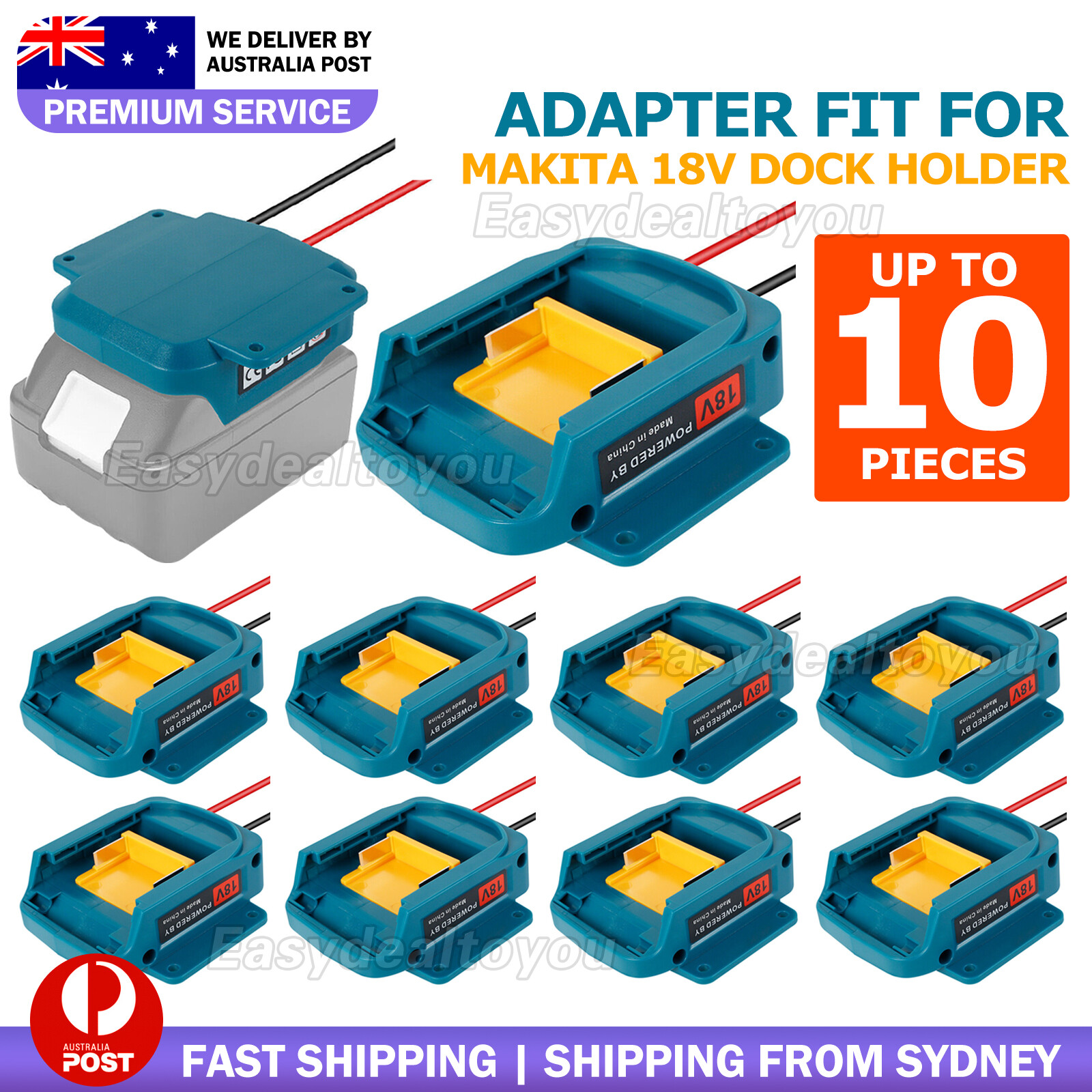 Battery Converter Adapter Makita 18V Li-Ion DIY Power Dock BL1830 BL1840 BL1850