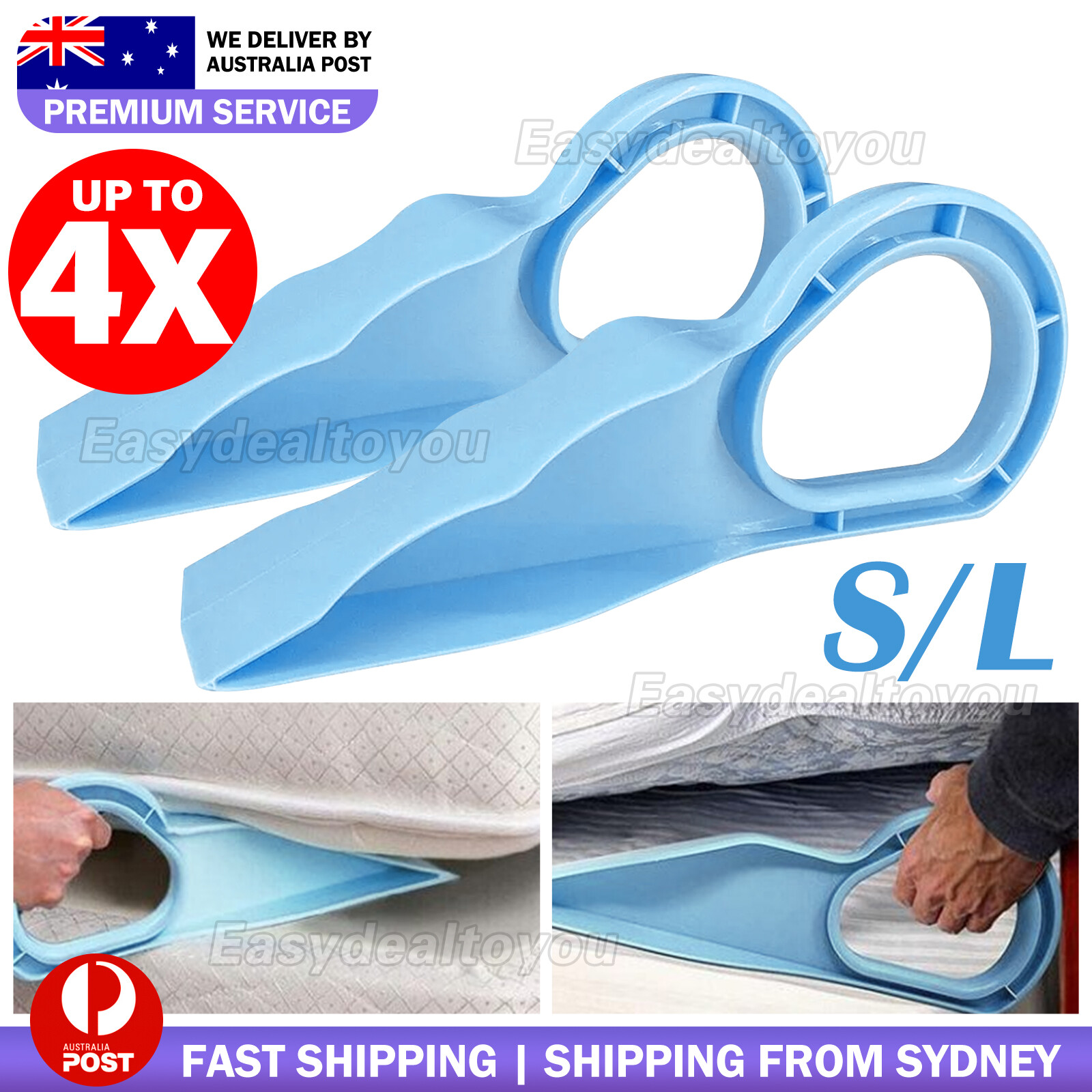 VOVOWOO Mattress Lifter Wedge Tool ABS Blue Ergonomic Bed Making 35cm 12cm 1PC
