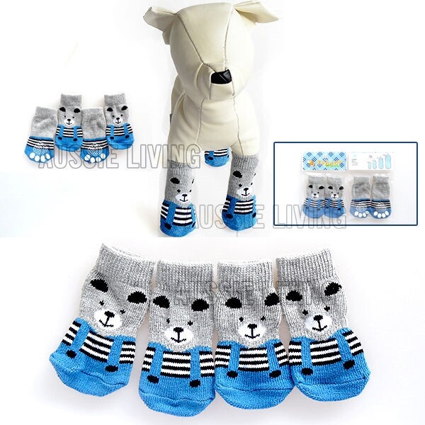 Dog Socks Non-Slip Rubber Dots XS XL Pet Shoes Slippers Cotton Blend Unisex