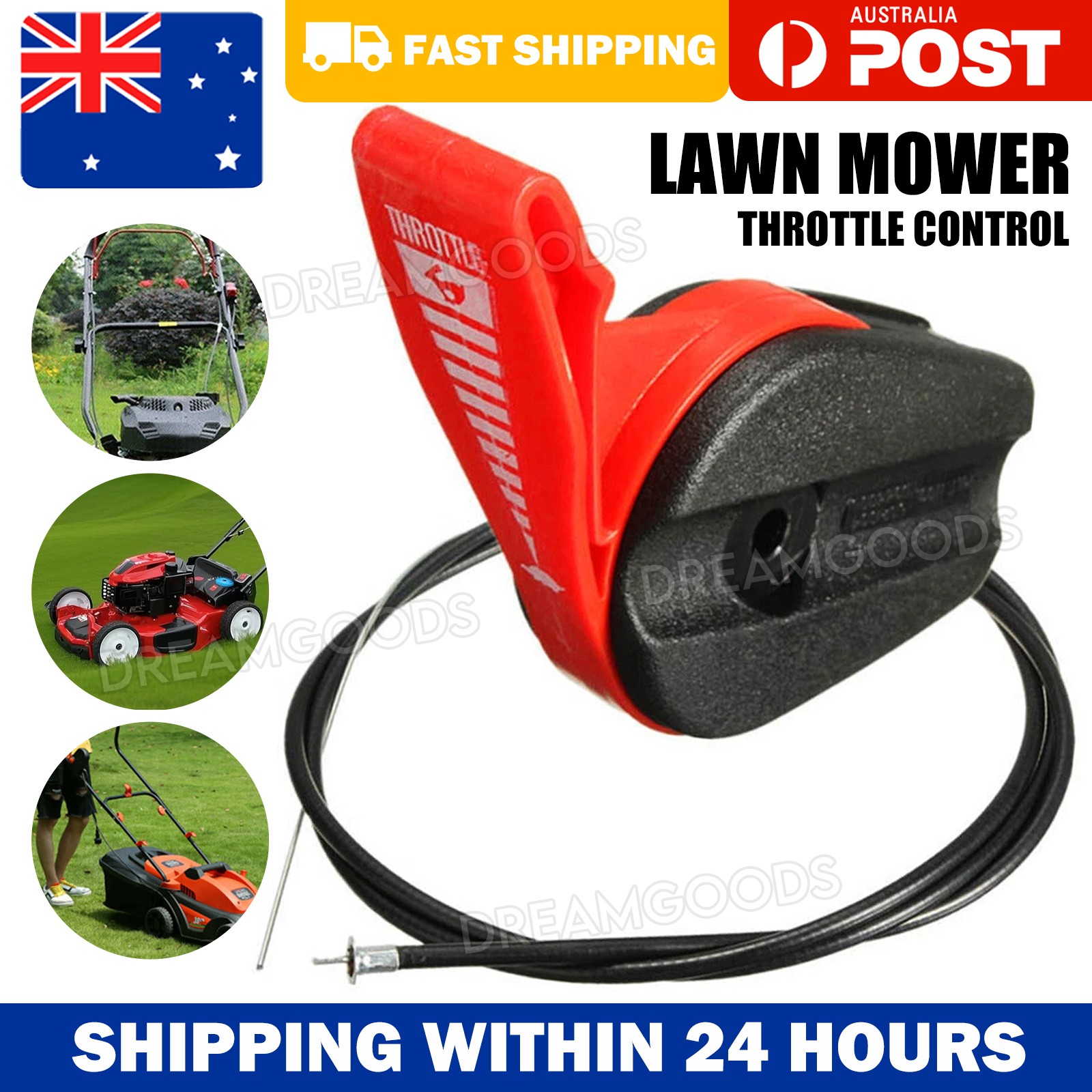 Throttle Control Switch Cable for Petrol Masport Victa Rover Lawn Mower