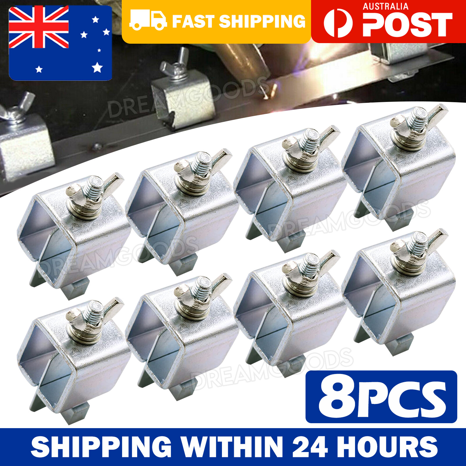 8x Panel Clamps Butt Welding Clip Alignment Positioner Chrome Vanadium Steel