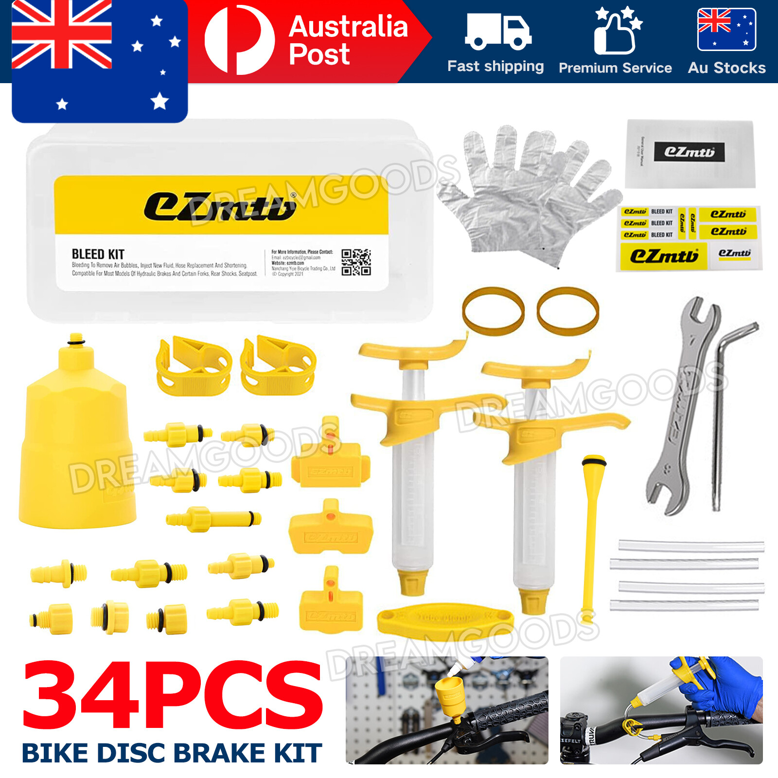 Hydraulic Bicycle Disc Brake Bleed Kit for SHIMANO SRAM TEKTRO MAGURA Portable