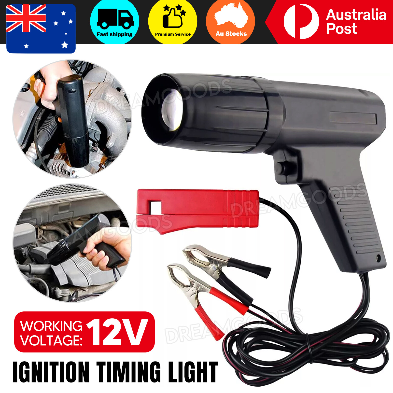 VDIAGTOOL Inductive Timing Light Strobe 12V Petrol Engine Ignition Diagnostic