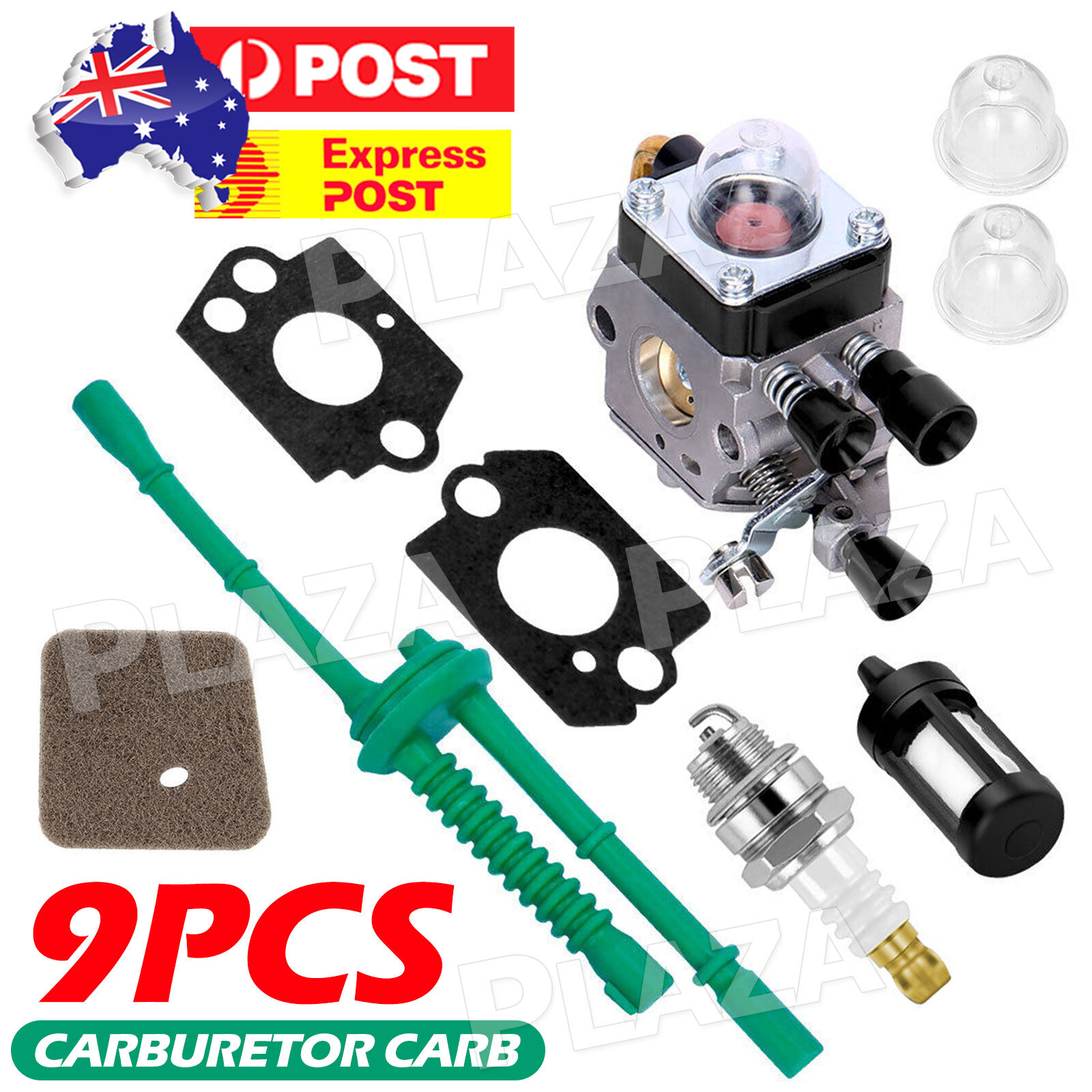 STIHL Carburetor Kit 9PCS String Trimmer FS38 FS45 FS46 FS55 KM55 FS55R Metal