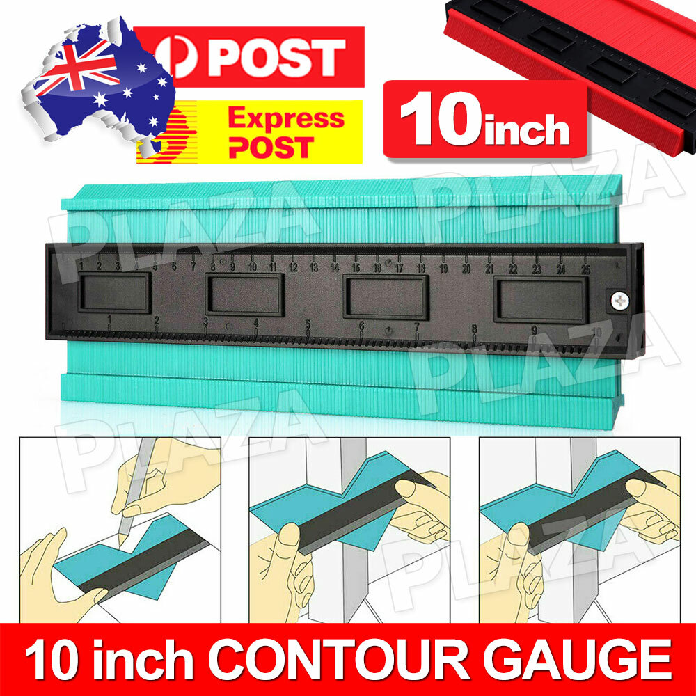 10 Inch Contour Profile Gauge Shape Duplicator ABS Plastic Green Template Tool