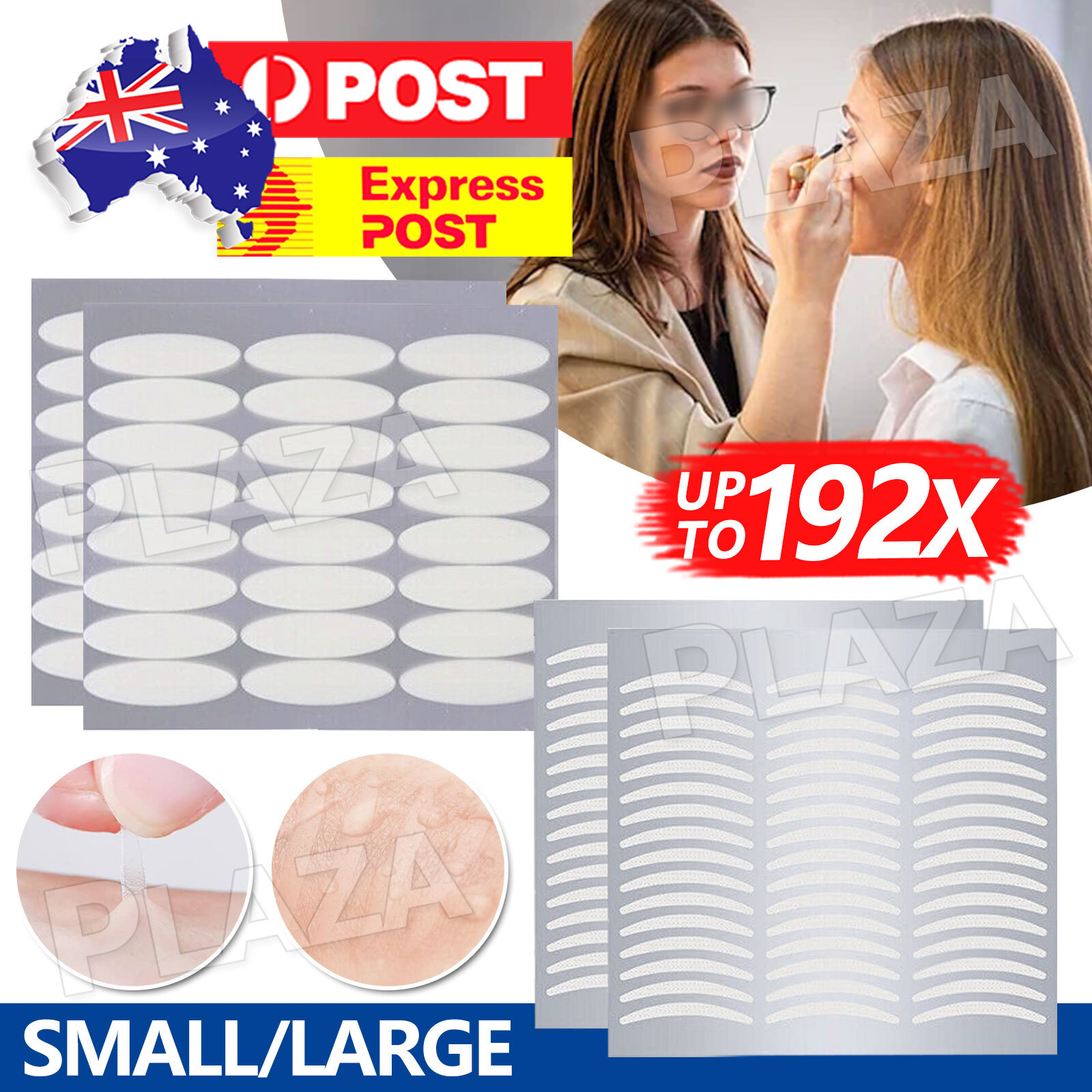 Eyelid Tape Adhesive Stickers Double Sided Eye Lift 96pcs Small Breathable Easy