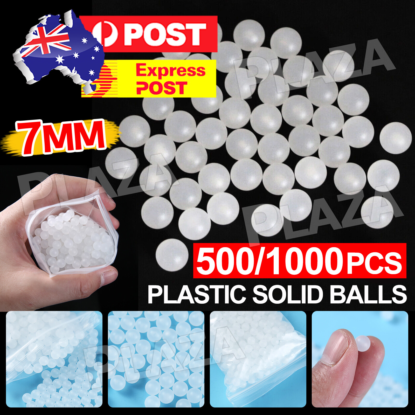 7mm PP Solid Plastic Balls 500pcs White Precision Bearing Balls Drawer Slides
