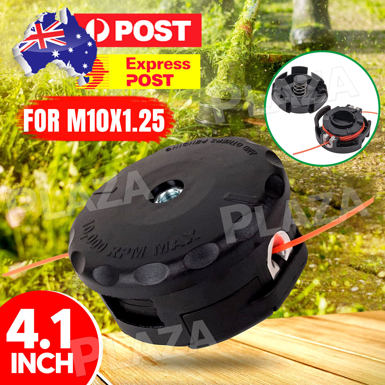 Universal Speed Feed Bump Head M10x1.25 105mm Black Fast Loading Straight Shaft