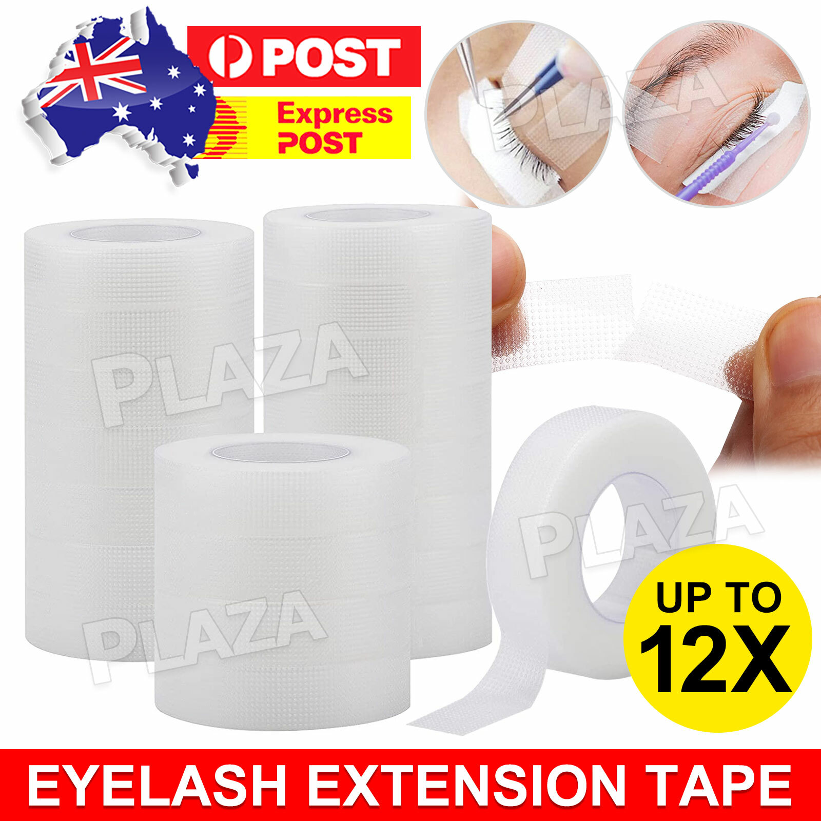 6IN1 Professional Eyelash Extension Medical Tape PE Transparent 1.25 914CM 6pcs