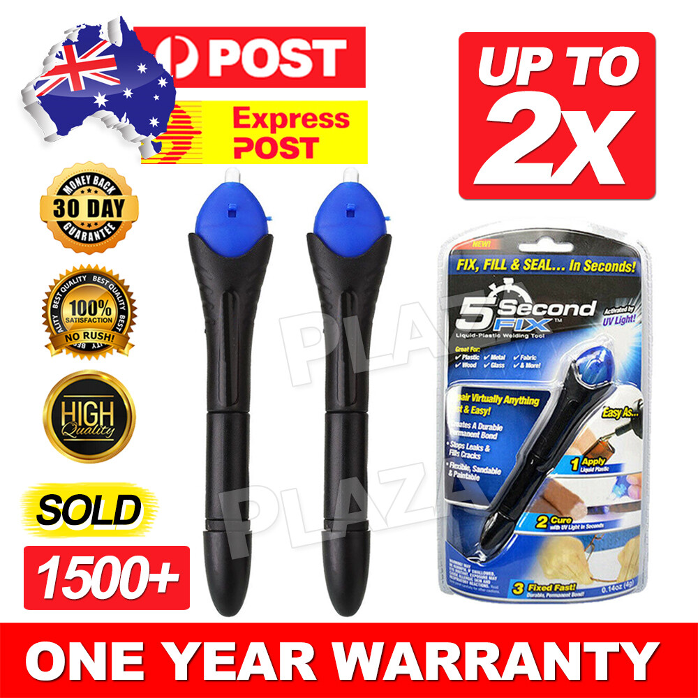 5 Second Fix UV Light Cure Liquid Plastic Welding Pen Glass Plastic Repair Kit
