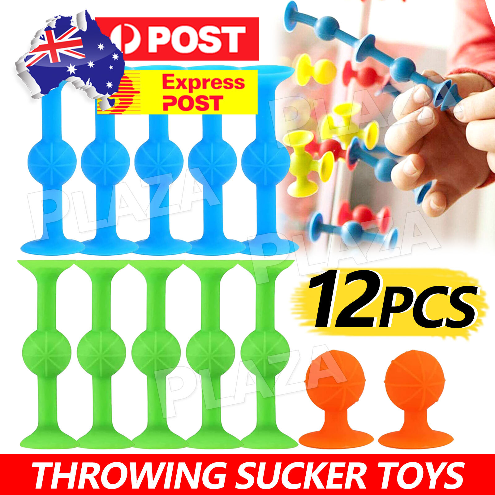 12pcs Silicone Sucker Darts Sticky Throwing Game 7.5cm Multi-Coloured Party Toy