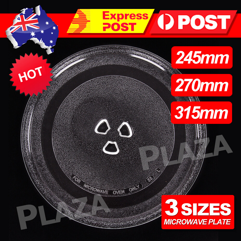 Microwave Glass Turntable Plate 245/270/315mm Y-shaped bottom round bracket