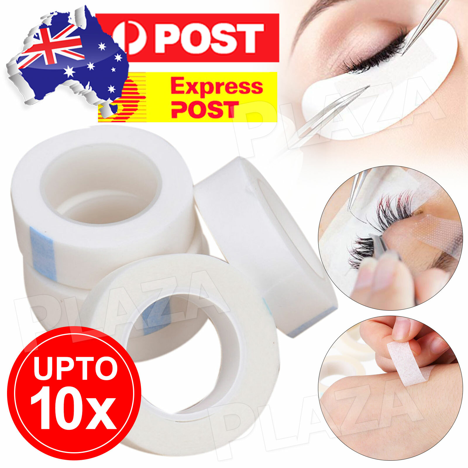 Eyelash Extension Tape Medical PE Non-Woven White 1.25cm 914cm 5 PCS Tearable