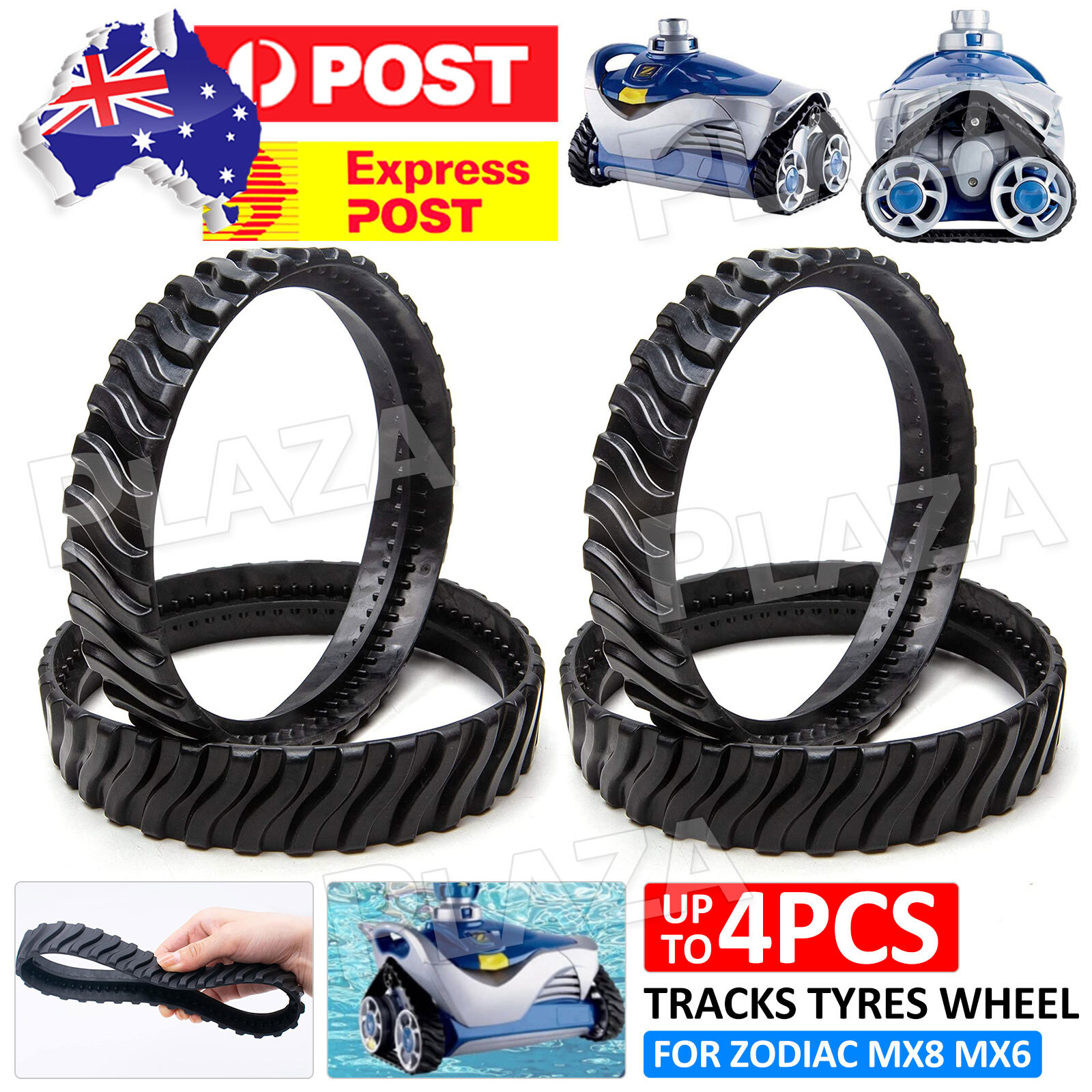 2pcs Tracks Tyres R0526100 Replacement For Zodiac MX8 MX6 Elite Pool Cleaner
