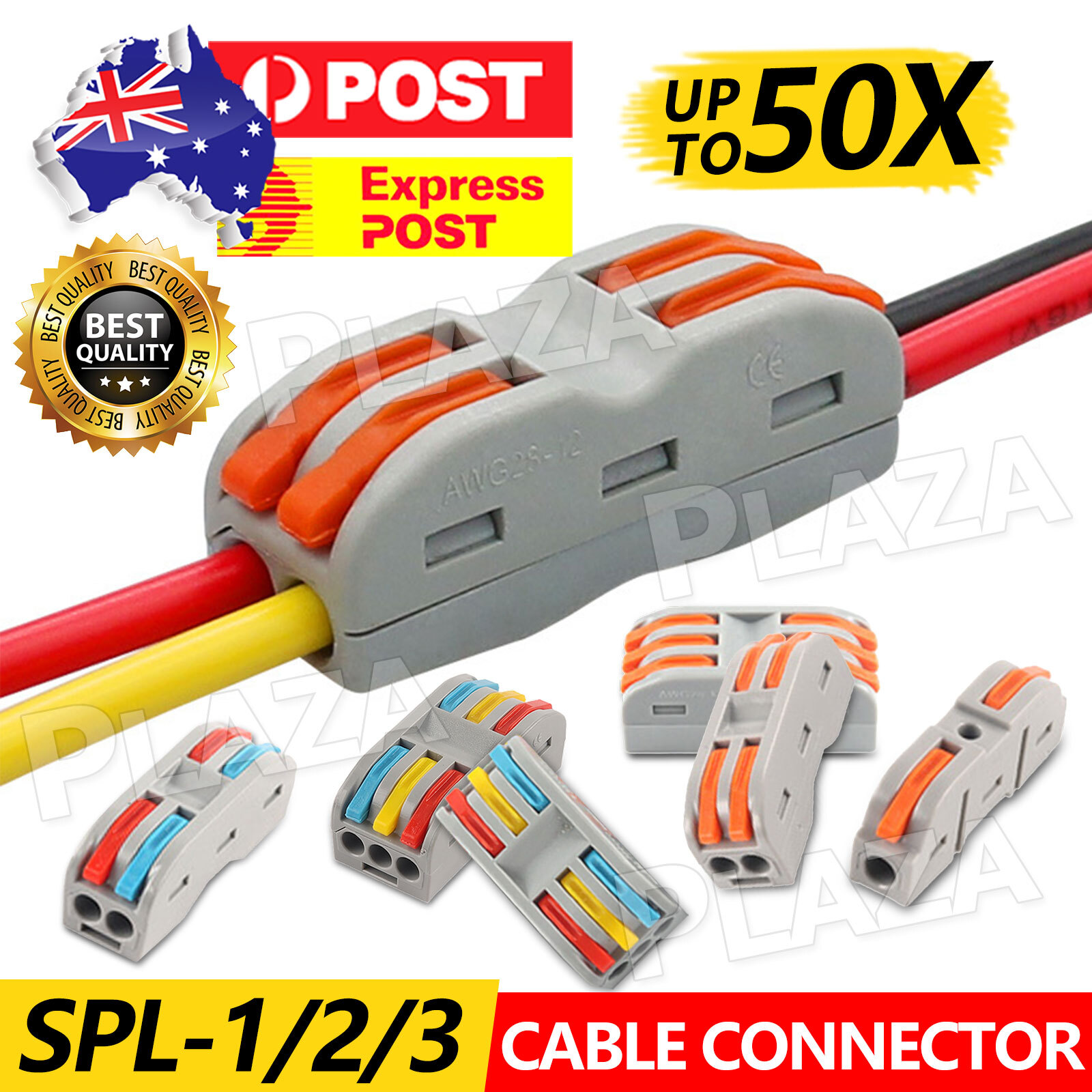 Lever Nut Wire Connectors SPL-1/3/5 Terminal Clamp 32A 250V Colorful SPL-2
