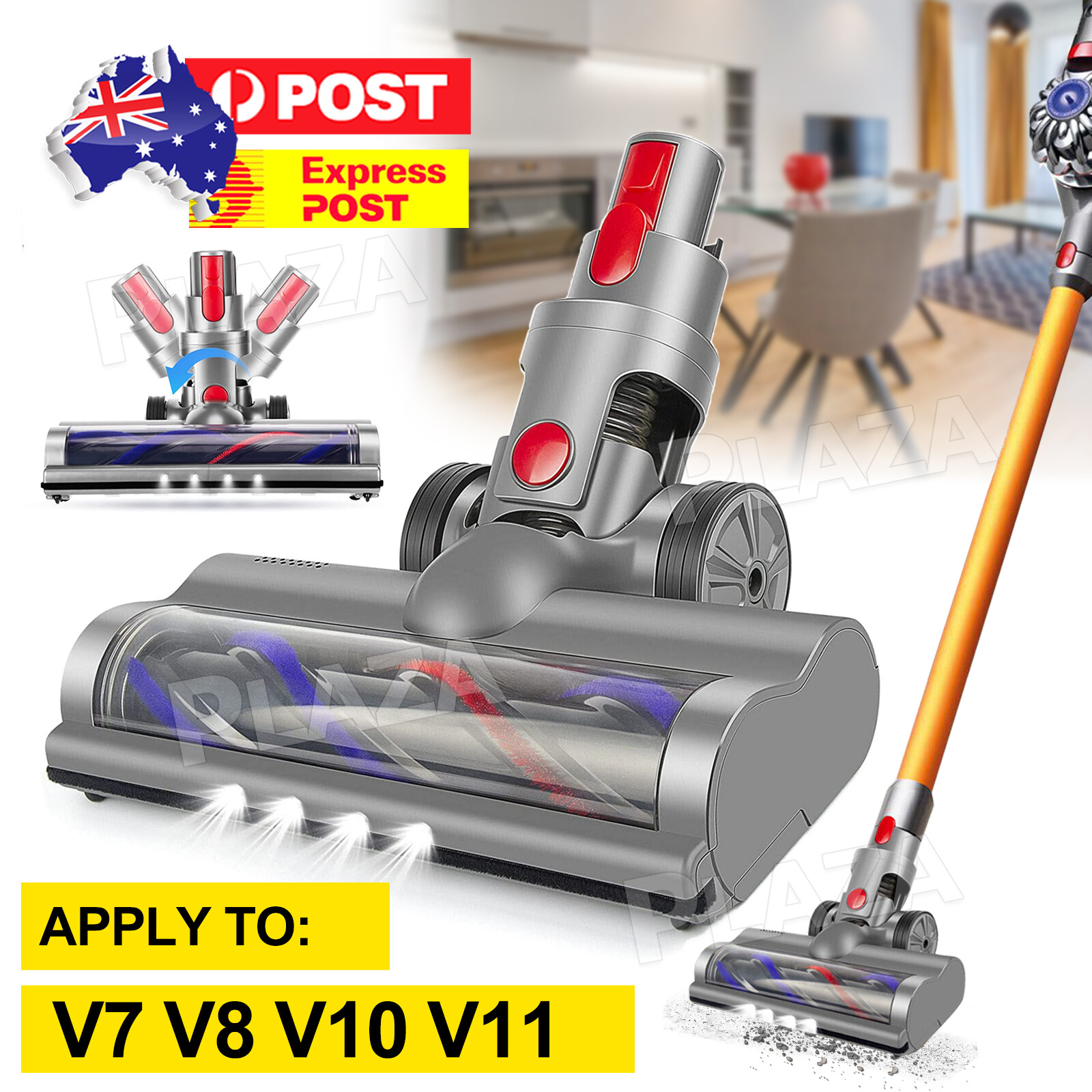 Dyson V7 V8 V10 V11 Motorized Floor Brush Head Roller Carbon Fiber Replacement