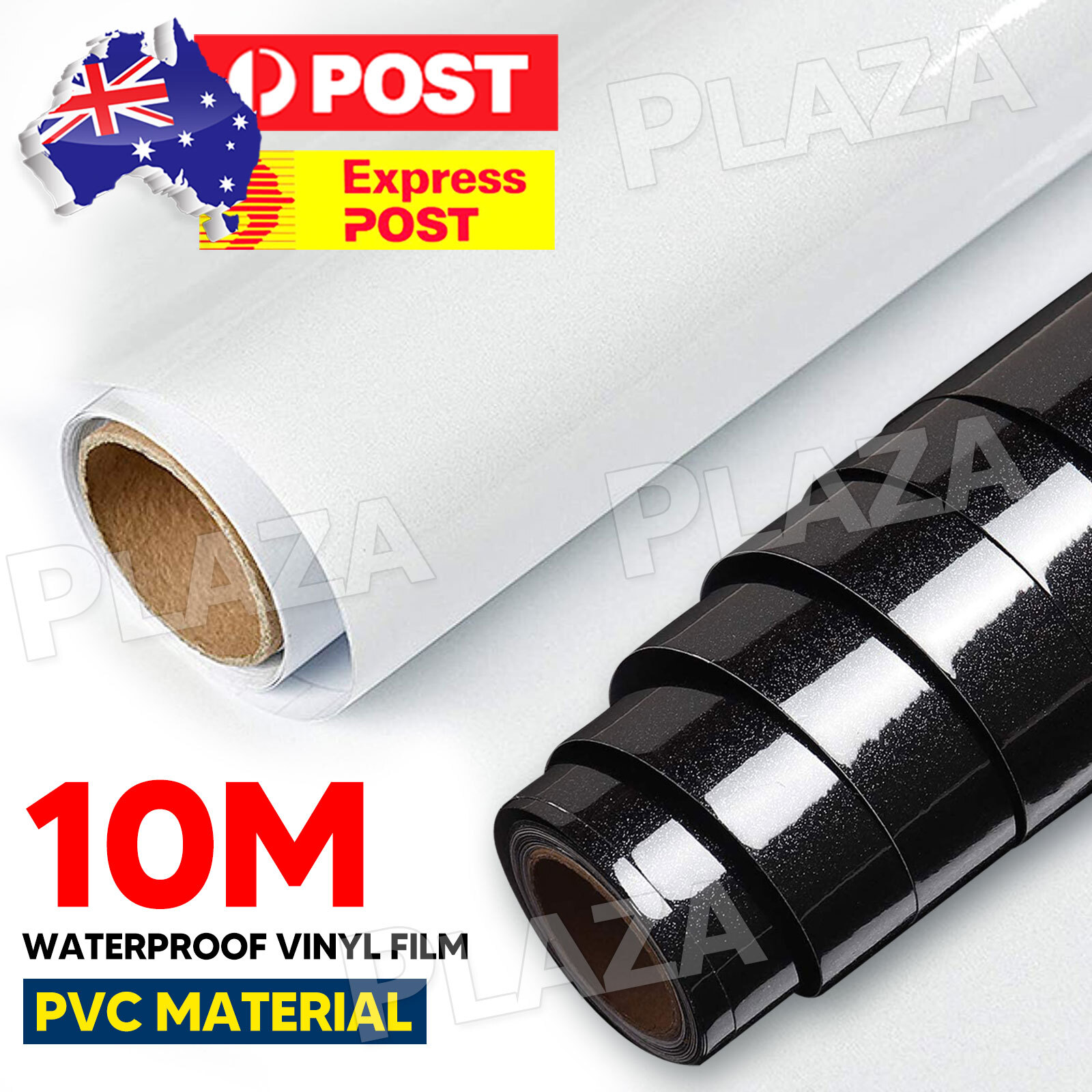 Self Adhesive Waterproof Vinyl Wallpaper Film 60cmx10m PVC Black White Roll