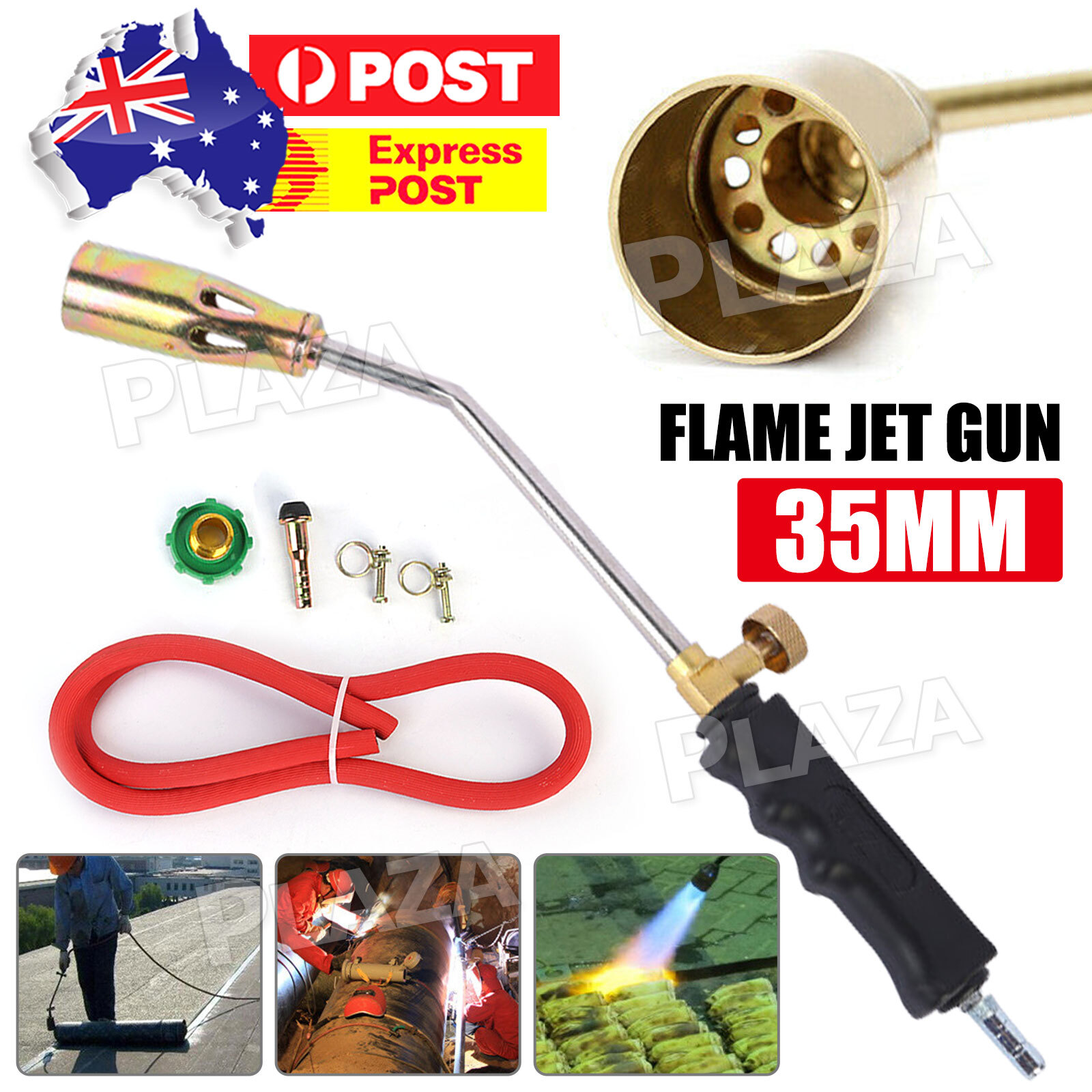 Portable Gas Flame Jet Gun 1300 High Temperature 35MM Nozzle Welding Torch Metal