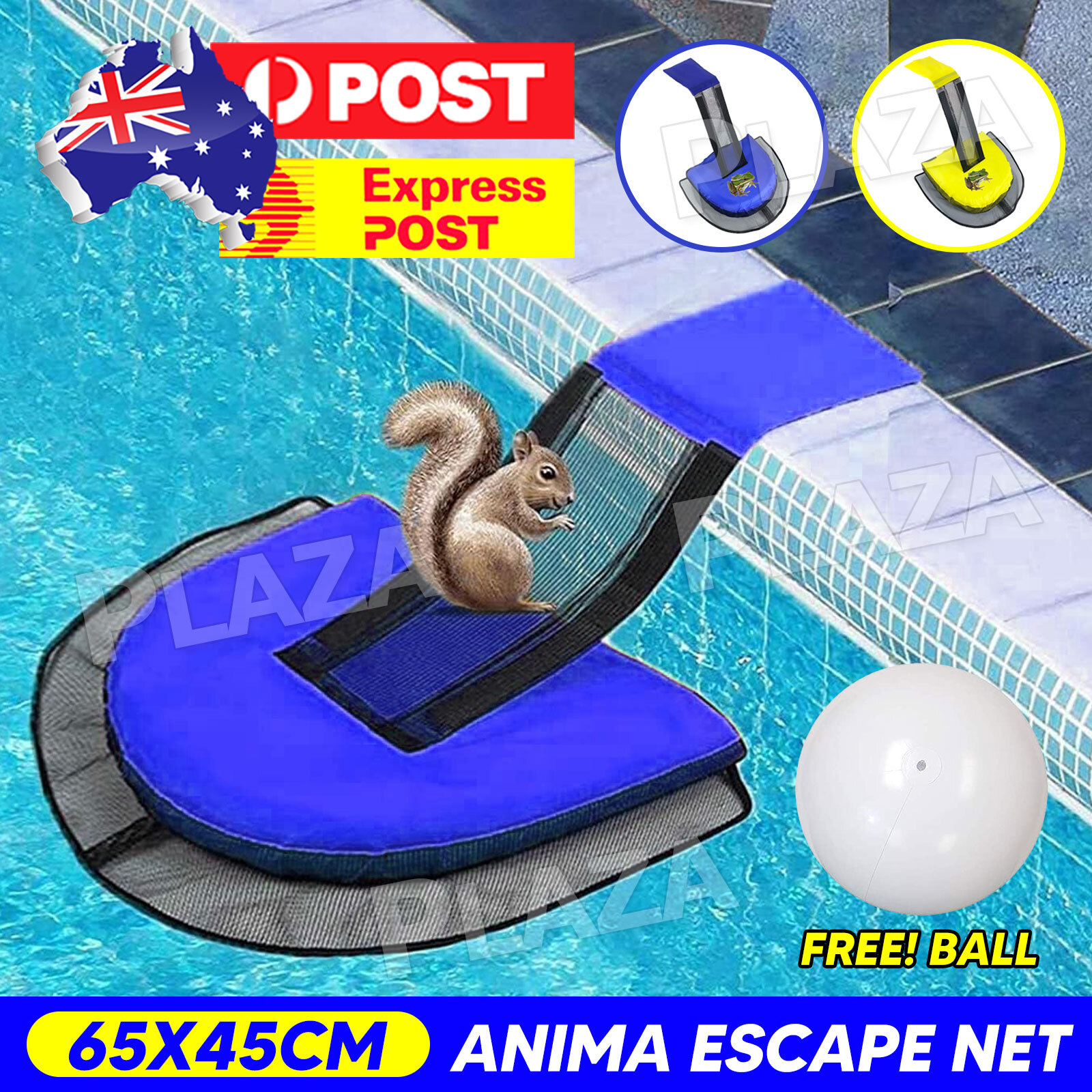 Pool Accessories Critter Animal Rescue Escape Ramp Net Blue 65x45CM Oxford PVC