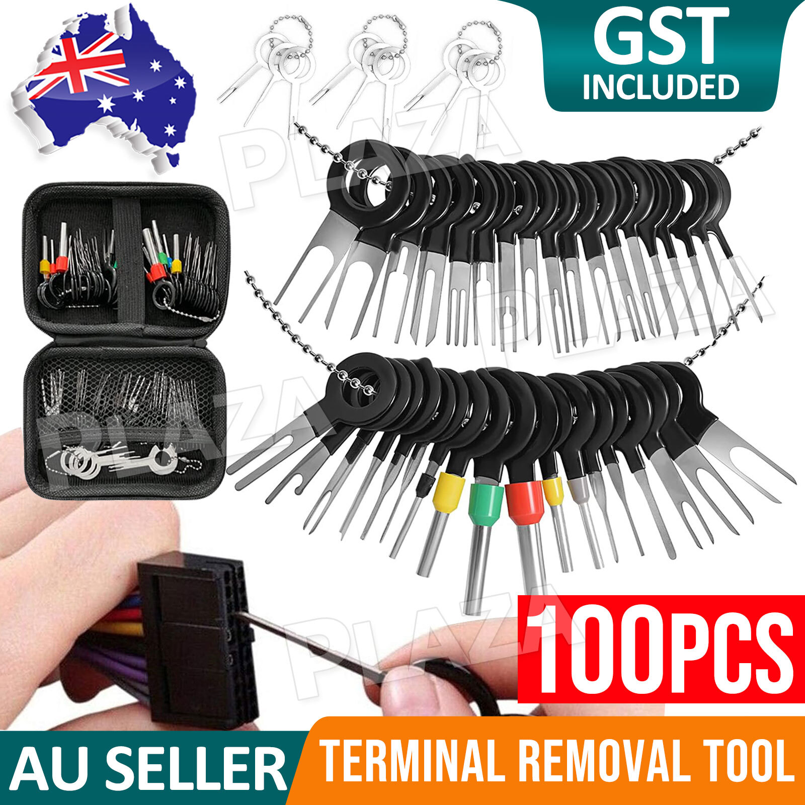 100x Set Pin Ejector Wire Kit Automotive Terminal Removal Connector Tool Harness