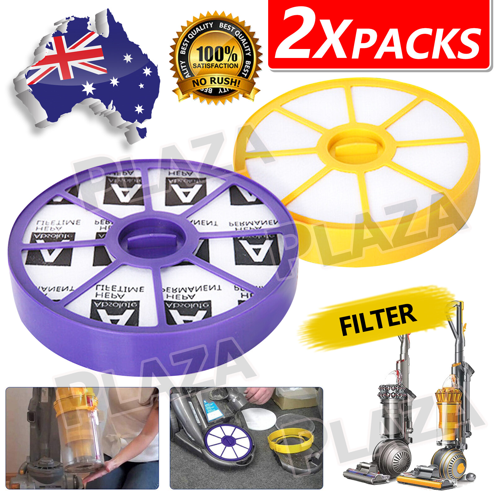 For Dyson HEPA Filter Kit Pre Post DC05 DC08 DC15 DC19 DC20 DC21 Washable 2