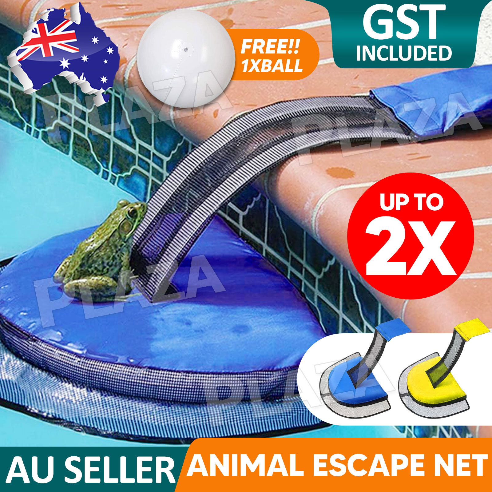 Pool Escape Net Critter Rescue Ramp 65x45CM Oxford Cloth PVC Blue Above-Ground