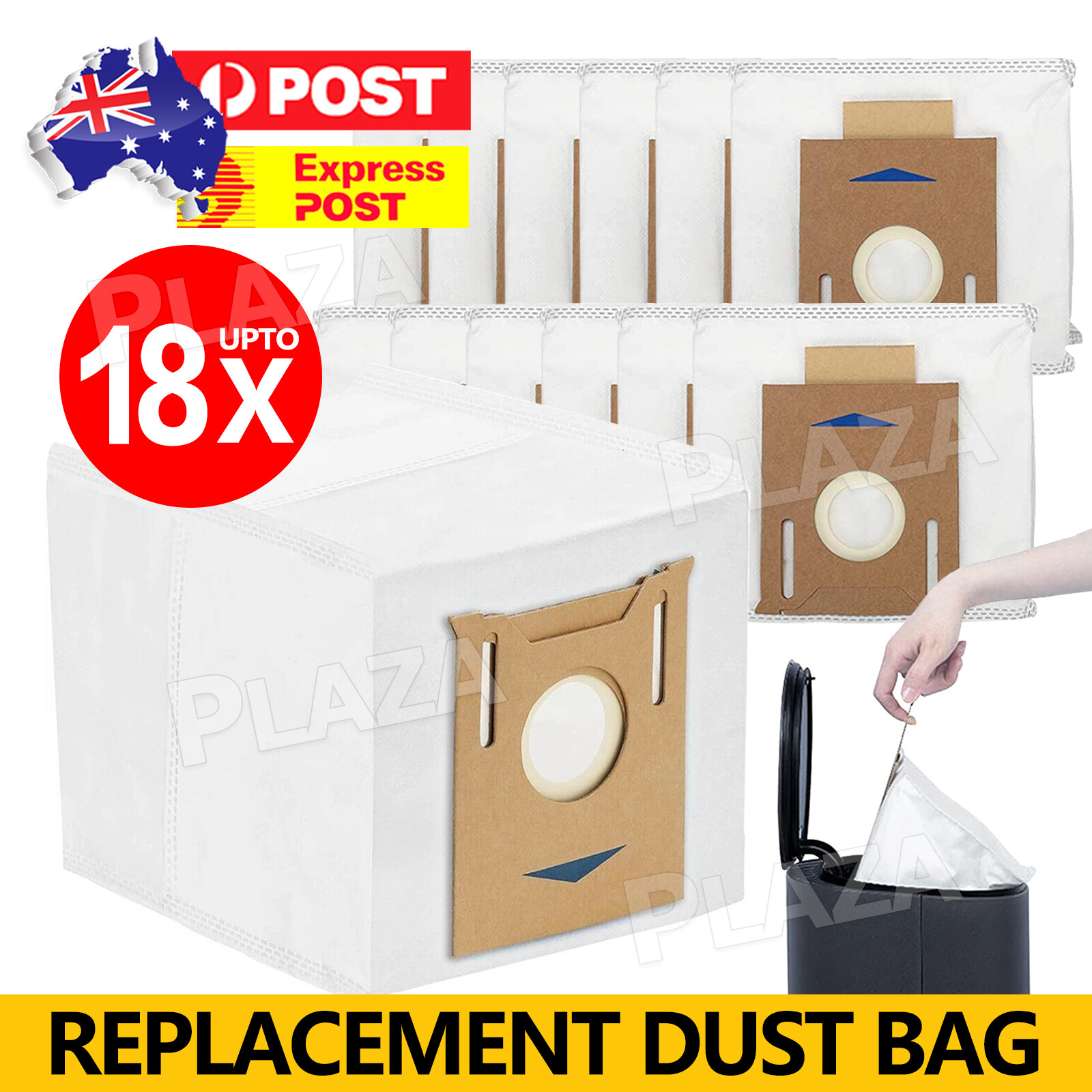ECOVACS DEEBOT OZMO T9 T8 T8MAX AIVI Robot Vacuum Dust Bags 6PCS Replacement