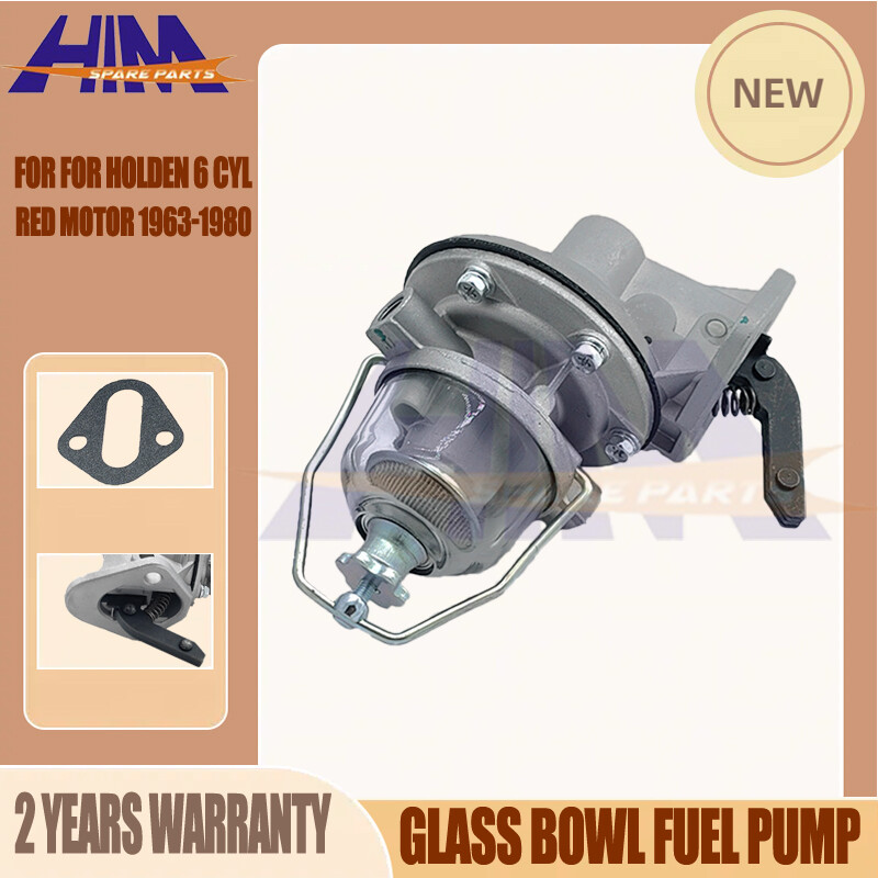 HKI 4639 Mechanical Glass Bowl Fuel Pump FOR Holden HG 3.0L 6 Cyl 186 Red Motor