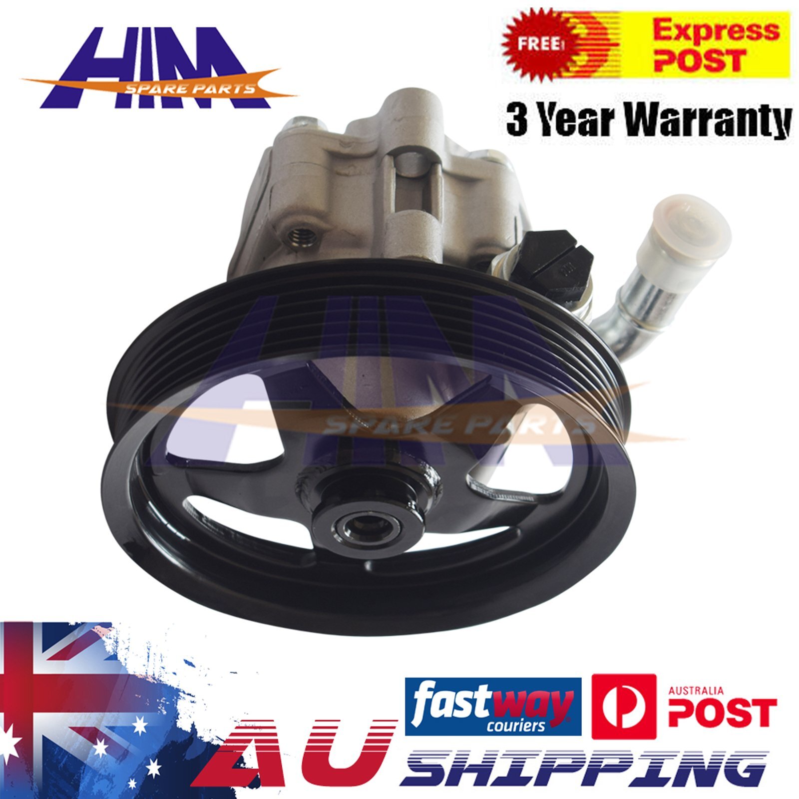 HIM Power Steering Pump Pulley Holden Commodore VE VZ V6 V8 2005-2013 137MM