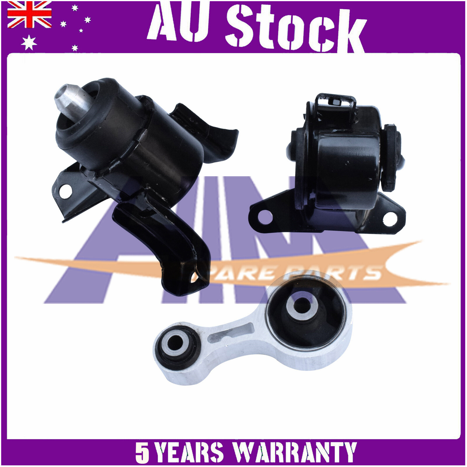 HIM Engine Mount Kit Fit Mazda 6 2.3L L3 HIM5251271 2002-2008 Left Right Rear