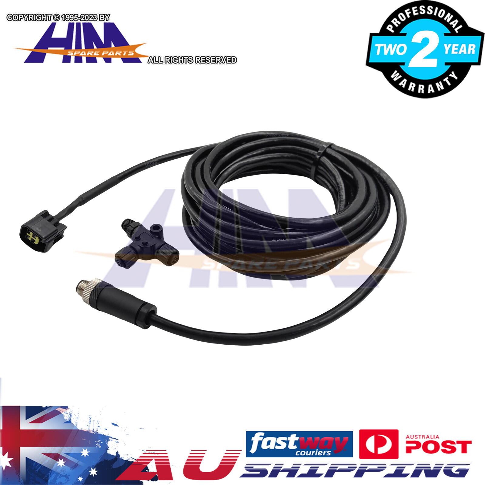 HKI Engine Interface Cable 000-0120-37 NMEA 2000 Yamaha 7-meter 4-pin Connector