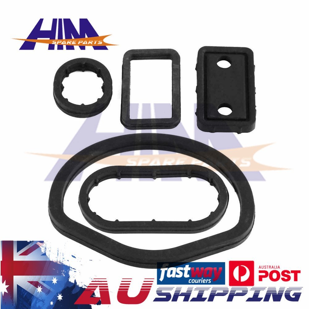 HIM 5Pcs Engine Oil Cooler Seals Gasket Kit 50265-1 Mercedes W163 W202 W203 R230