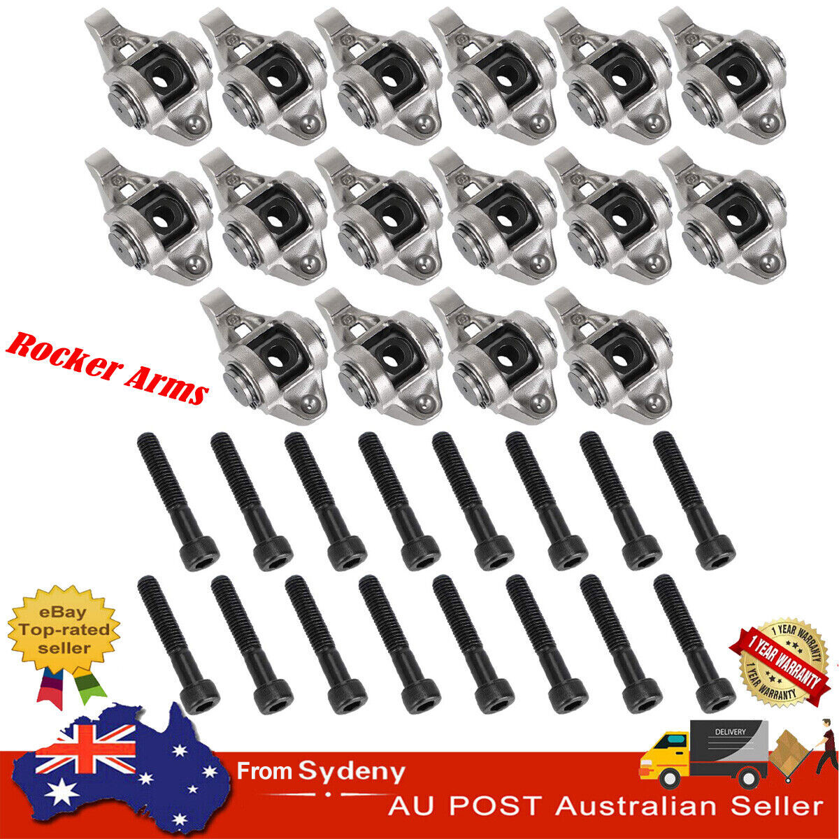 HIM LS1 Rocker Arms Upgraded Trunion Kit RACV2HIM-3 fits 4.8 5.3 5.7 6.0 LS2 LS6