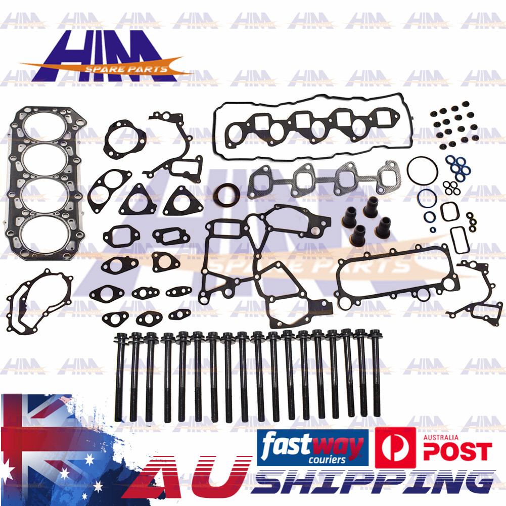 HIM Head Gasket Kit Head Bolt Set Nissan Navara D22 ZD30DDT Patrol GU Y61 3.0L