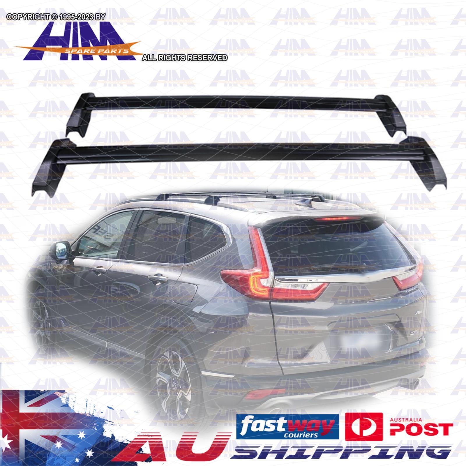 2PCS HKI Roof Rack Cross Bars HONDA CRV 2002-2006 Black Mounting Hardware AU