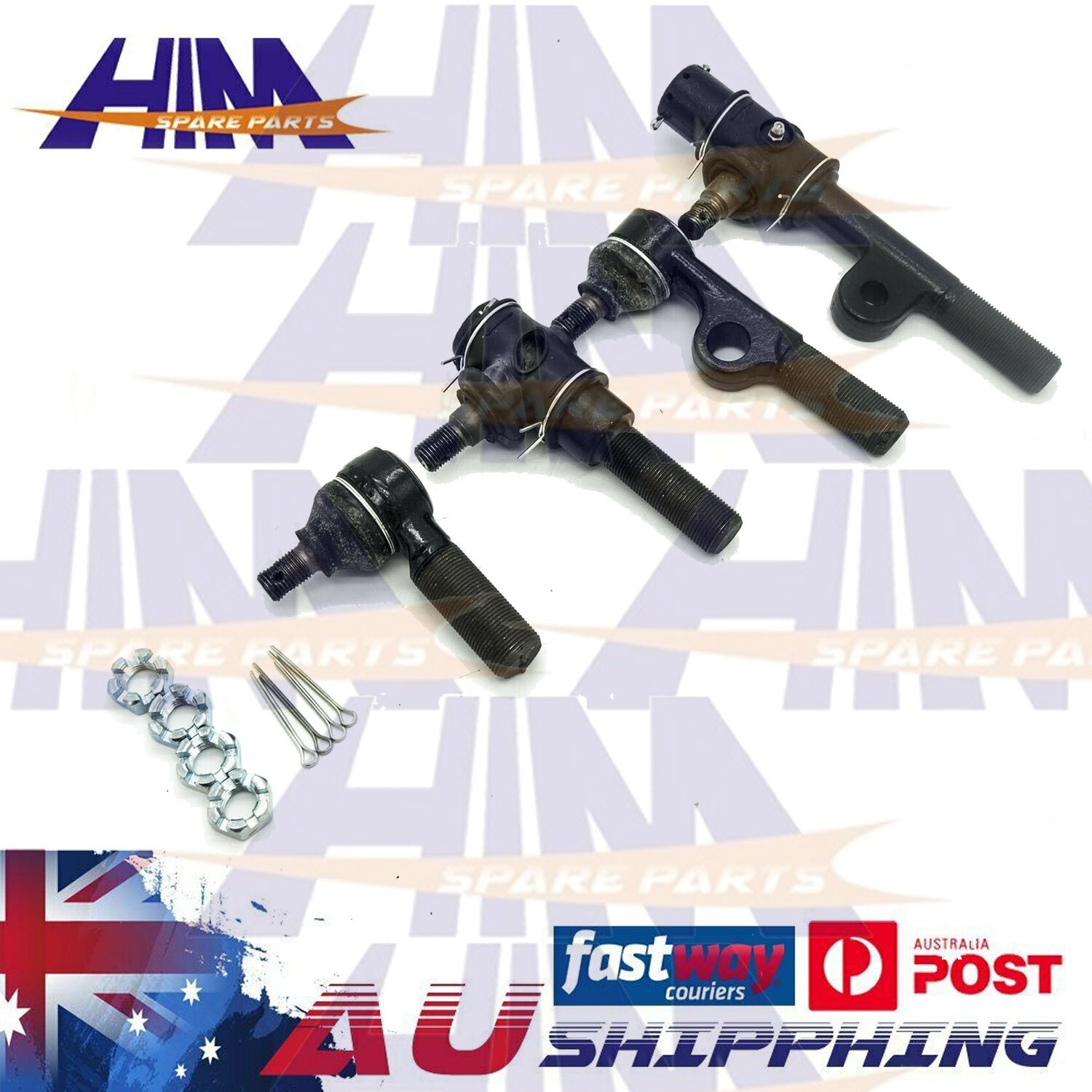 HKI Front Tie Rod End Kit Fit for Toyota Landcruiser FJ75 HZJ75 HJ75 4WD 90-99