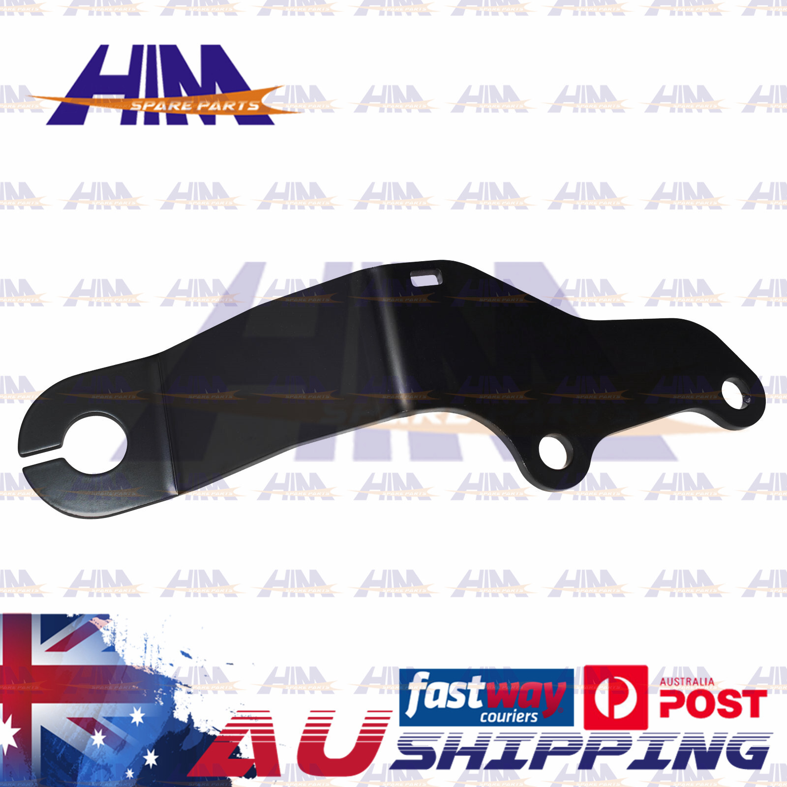 HIM Bonnet Hinge UHF Antenna Mount Bracket Ford Ranger PX 2012-2021 Black 4mm