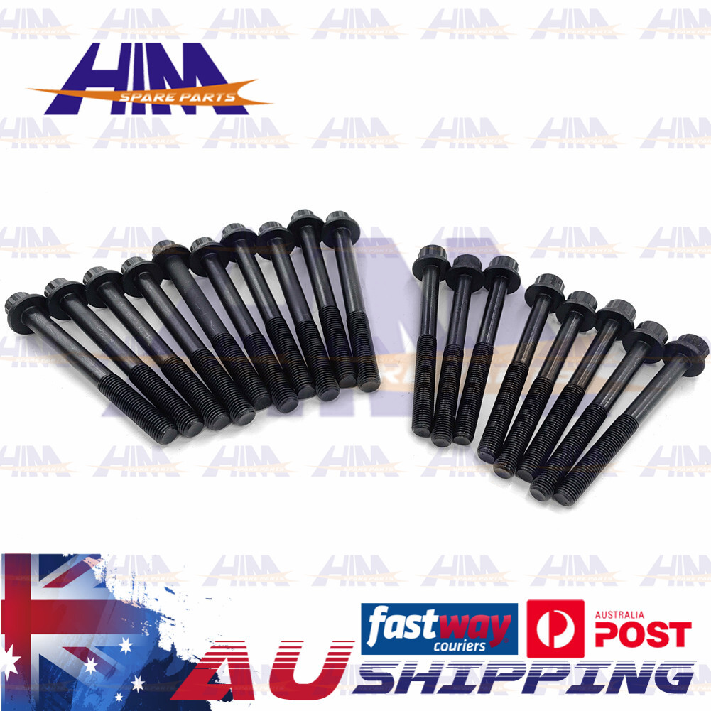 HIM HBK4853D Head Bolt Set Ford Courier PD PE PG PH Mazda B2500 E2500 T2500