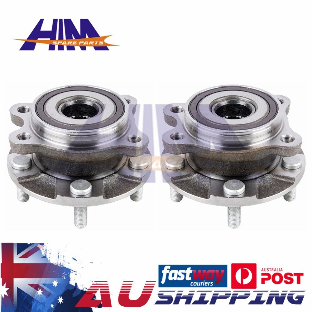 Pair Front Wheel Bearing Hubs Toyota Corolla ZRE152R 2007-2014 26 Spline 5 Stud