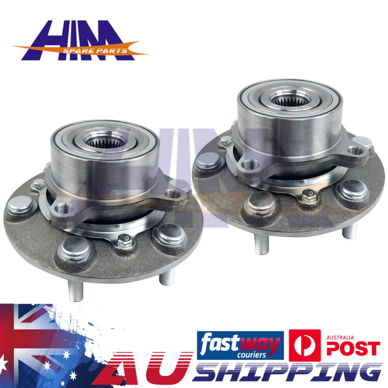 HIM 2x Front Wheel Bearing Hub Assembly X2 MR992374 Mitsubishi Triton ML MN